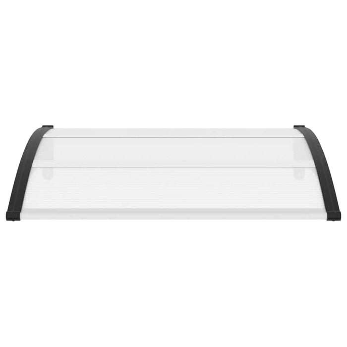 Pensilina per Porta Nera e Trasparente 120x80 cm in PC  cod mxl 8183