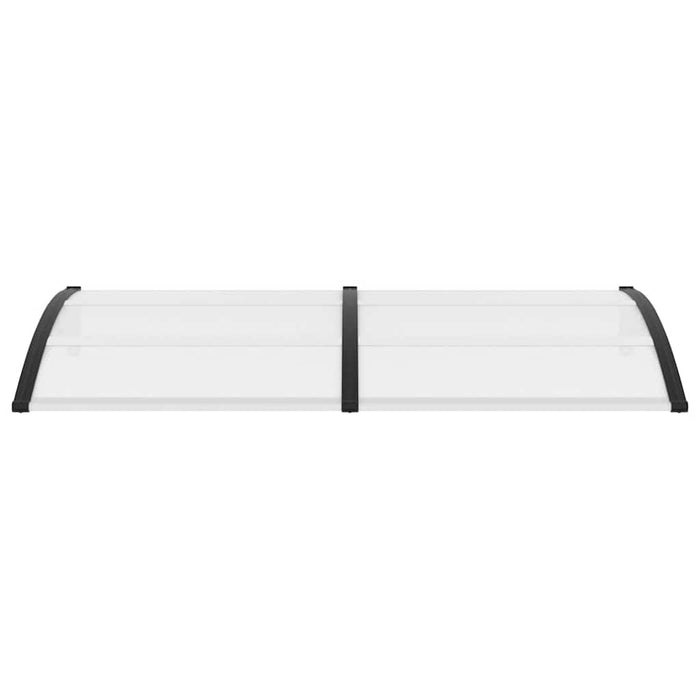 Pensilina per Porta Nera e Trasparente 200x80 cm in PC  cod mxl 18868