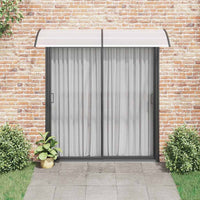 Pensilina per Porta Nera e Trasparente 240x75 cm in PCcod mxl 73462