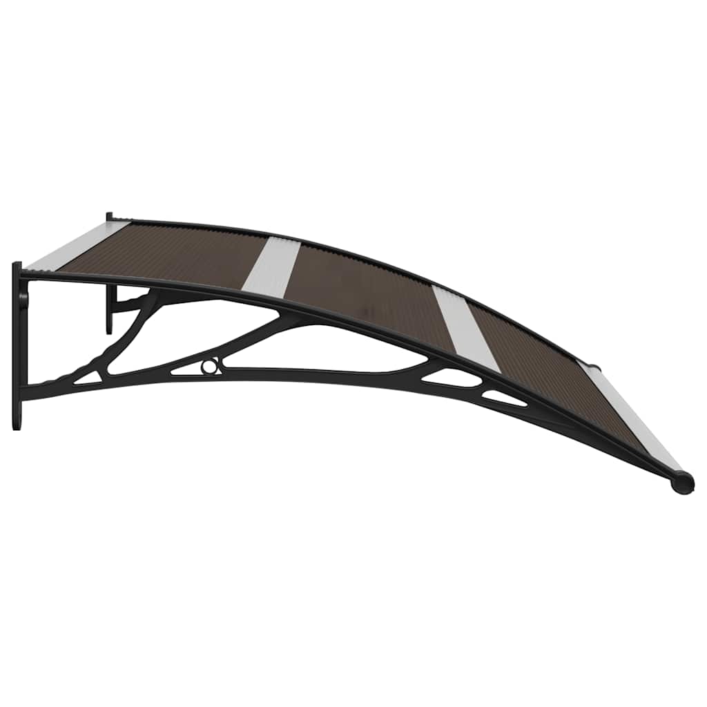 Pensilina per Porta Nera 120x80 cm in PC