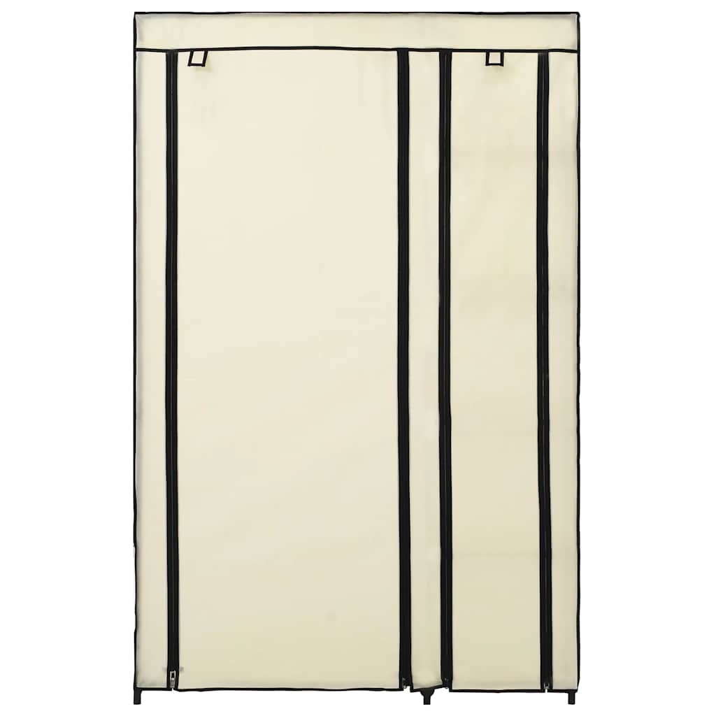 Armadi Pieghevoli 2 pz Crema 110x45x175 cm in Tessuto 282424