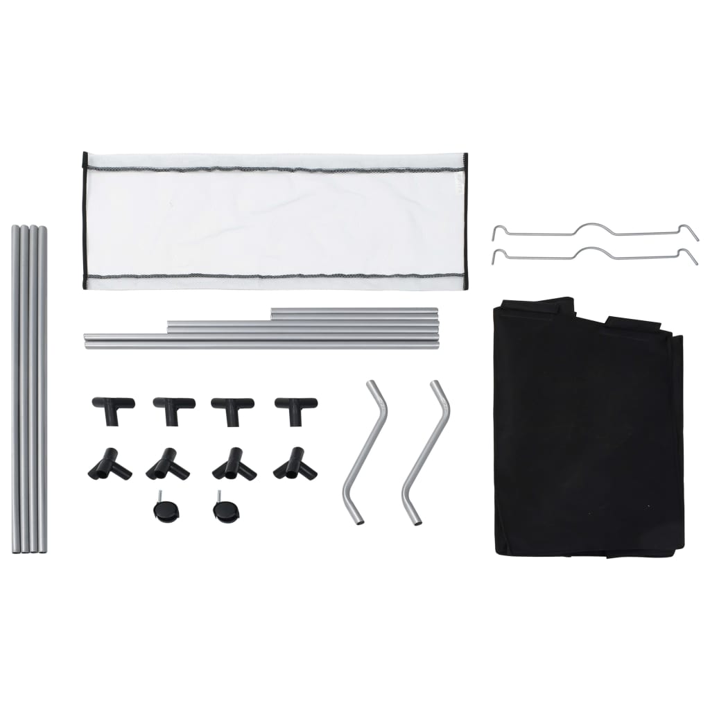 Portabiancheria 96 x 40 cm con 3 sacchi acciaio nero 02_0006120