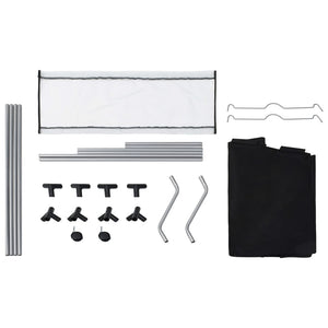 Portabiancheria 96 x 40 cm con 3 sacchi acciaio nero 02_0006120