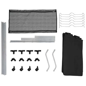 Portabiancheria con 3 Sacchi in Acciaio Nero cod mxl 48661