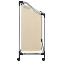 Portabiancheria portabiancheria con 3 sacchi crema acciaio 02_0006162