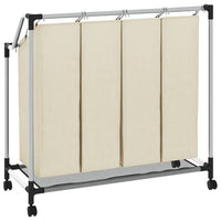 Portabiancheria con 4 Sacchi Crema in Acciaio  cod mxl 51043