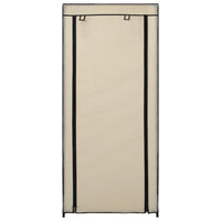 Scarpiera Coperta Crema 58x28x106 cm in Tessuto 282429