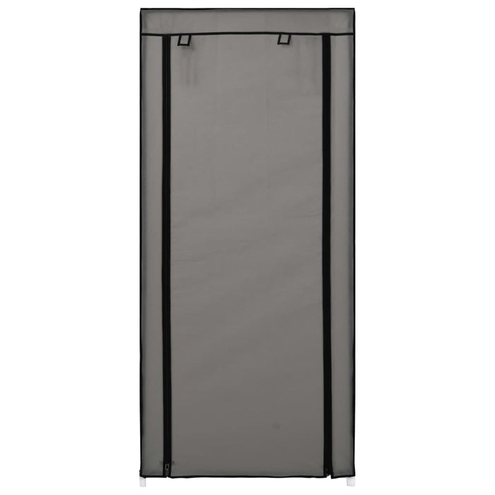 Scarpiera scarpiera mobile portaoggetti ingresso corridoio soggiorno con coperchio 58 x 28 x 106 cm Tessuto grigio 02_0021411