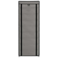 Scarpiera con Rivestimento in Tessuto Grigio 57x29x162 cm cod mxl 51520