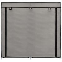 Scarpiera Coperta Grigia 115x28x110 cm in Tessuto cod mxl 44079