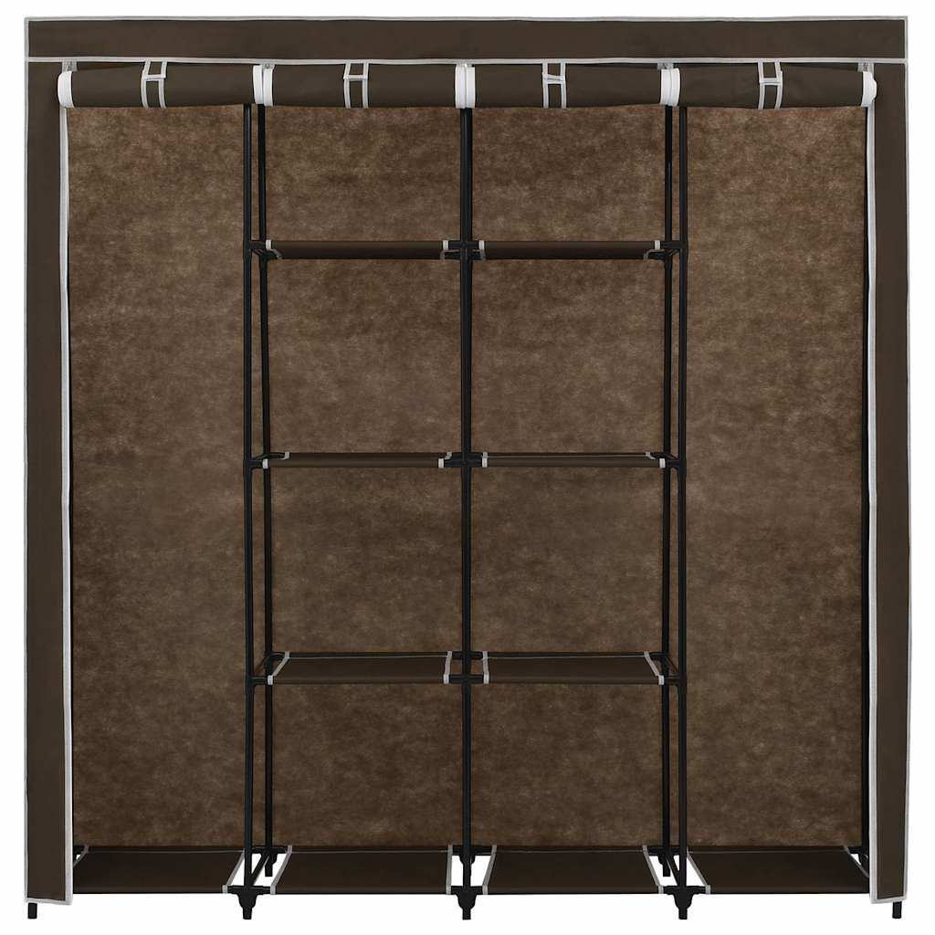 Guardaroba con 4 Scomparti Marrone 175x45x170 cm 282446