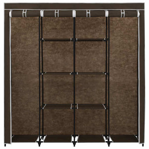 Guardaroba con 4 Scomparti Marrone 175x45x170 cm 282446