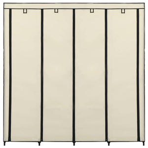 Guardaroba con 4 Scomparti Crema 175x45x170 cm 282447