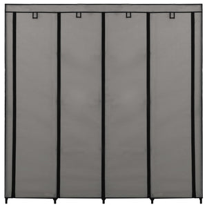 Guardaroba con 4 Scomparti Grigio 175x45x170 cm cod mxl 67314