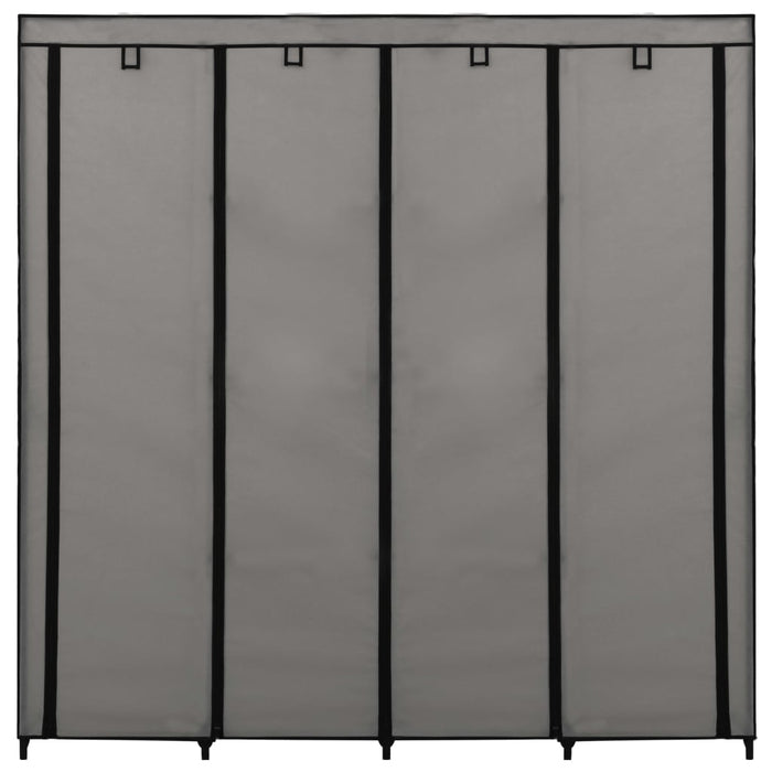 Guardaroba con 4 Scomparti Grigio 175x45x170 cm cod mxl 67314