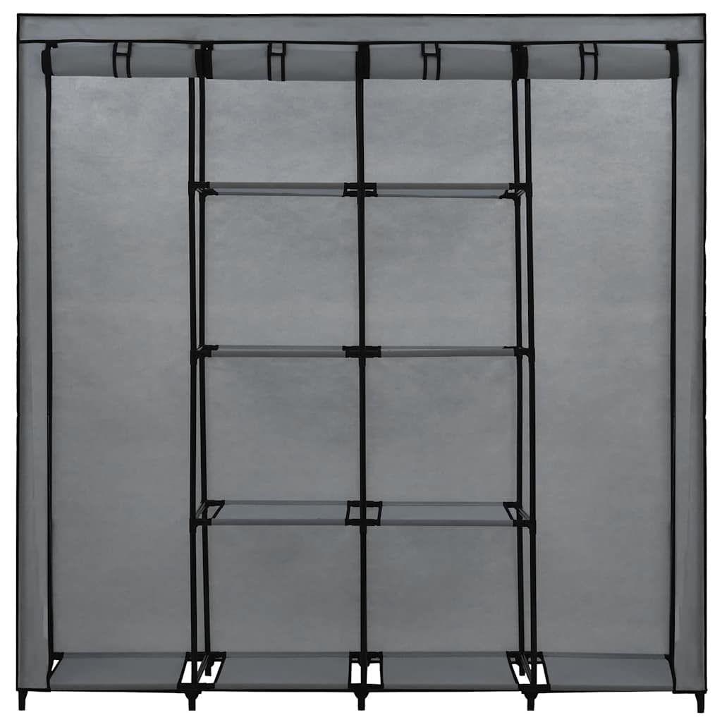 Guardaroba con 4 Scomparti Grigio 175x45x170 cm 282448