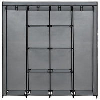 Guardaroba con 4 Scomparti Grigio 175x45x170 cm 282448