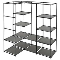 Armadio Angolare Grigio 130x87x169 cm 282452