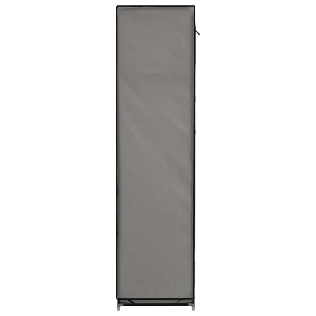 Armadio con Scomparti e Aste Grigio 150x45x175 cm in Tessuto cod mxl 68002
