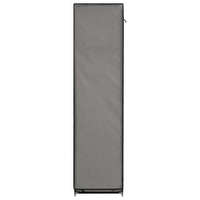 Armadio con Scomparti e Aste Grigio 150x45x175 cm in Tessuto cod mxl 68002