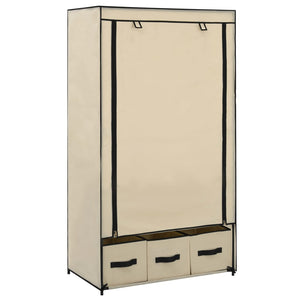 282459 Wardrobe Cream 87x49x159 cm Fabriccod mxl 93366