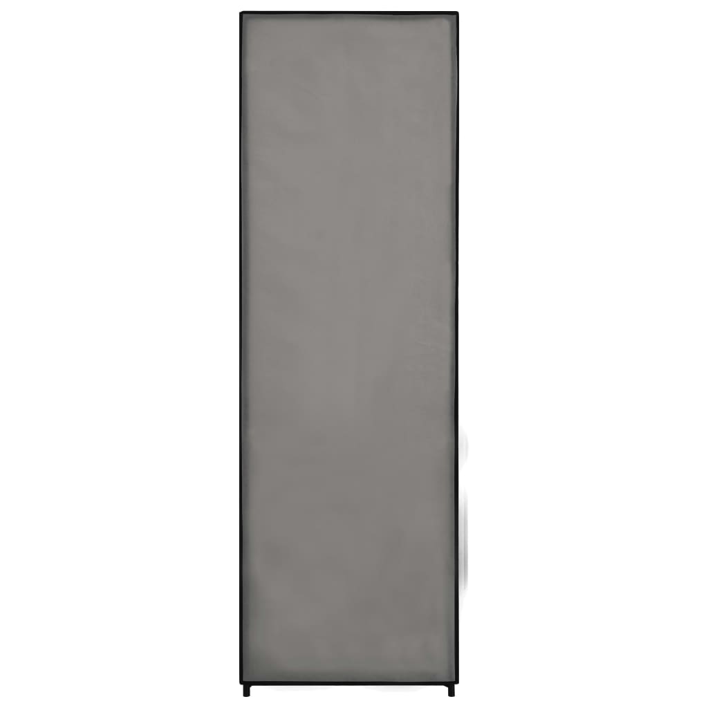Armadio Grigio 87x49x159 cm in Tessuto cod mxl 78082