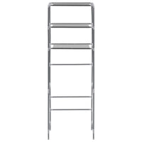 Scaffale per Bagno con 3 Ripiani Argento 53x28x169 cm cod mxl 53525