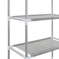 Scaffale per Bagno con 3 Ripiani Argento 53x28x169 cm cod mxl 53525