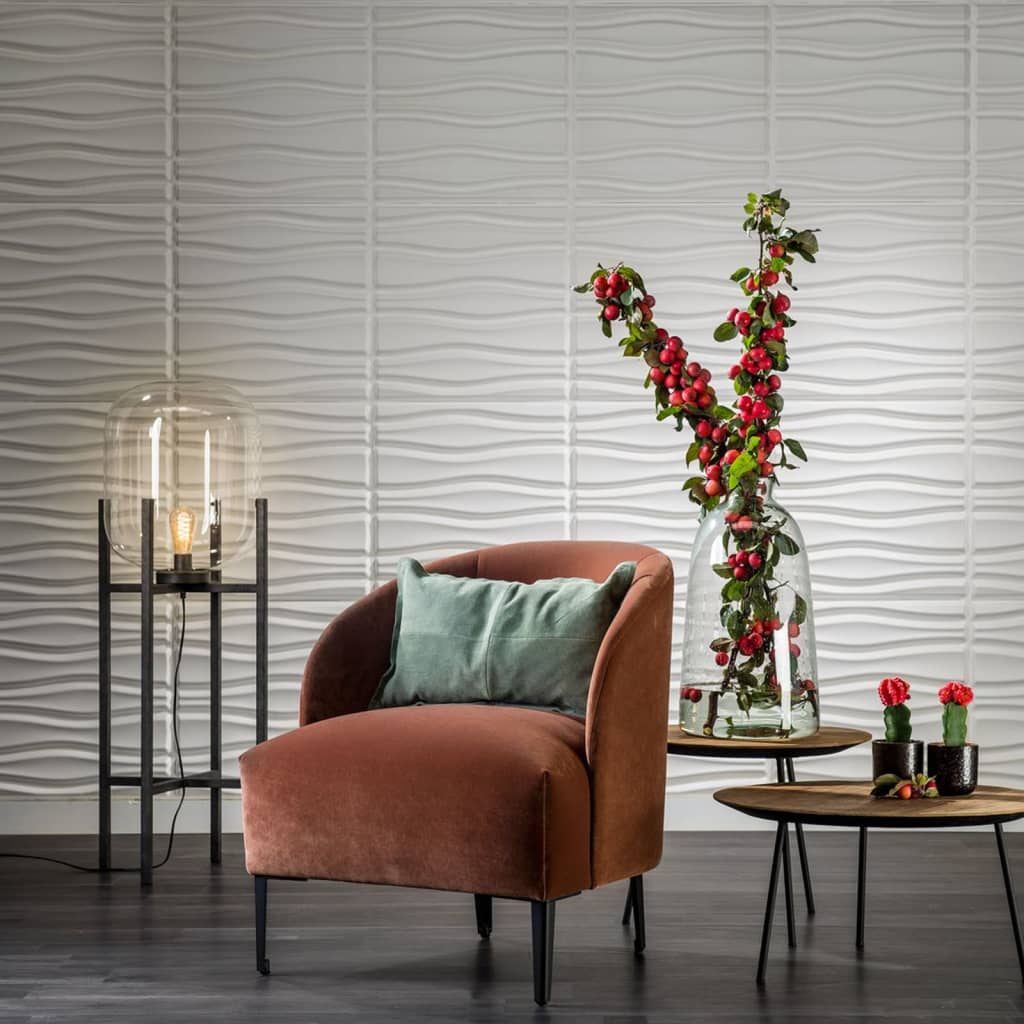 WallArt 24 pz Pannelli Murali 3D GA-WA14 Flows 276205