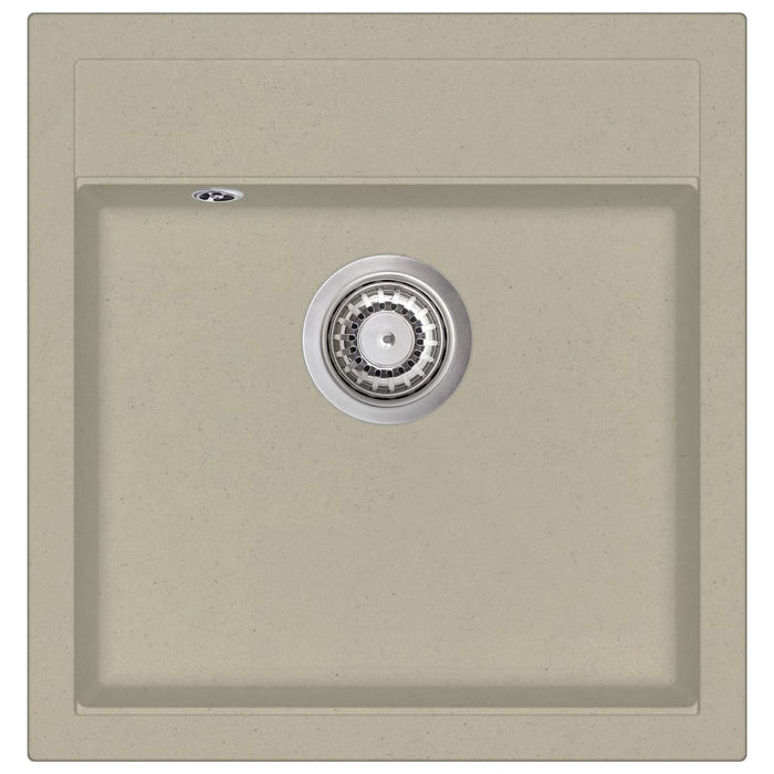 Lavello da cucina 49 x 51 cm vasca singola granito beige 02_0002341