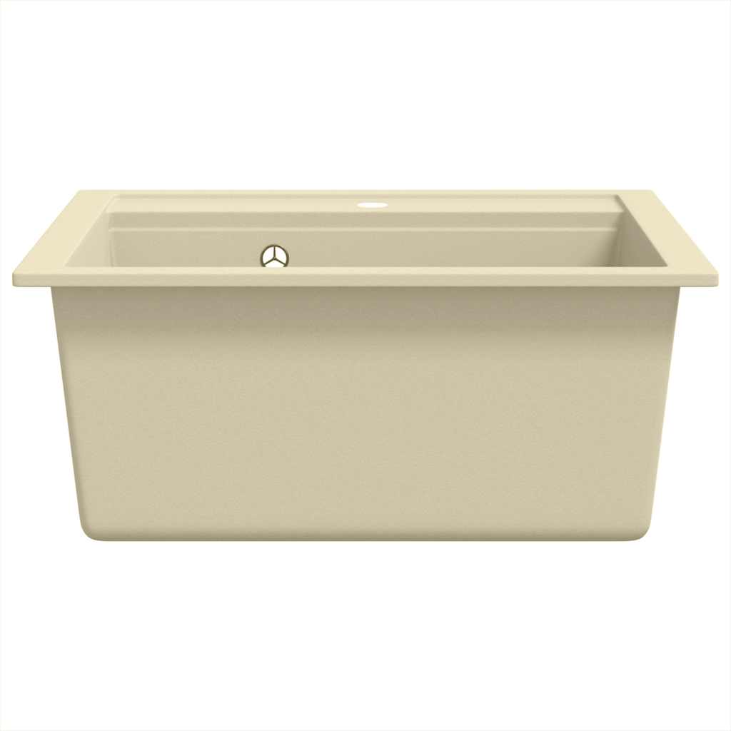 Lavello da Cucina in Granito Vasca Singola Beige 144856