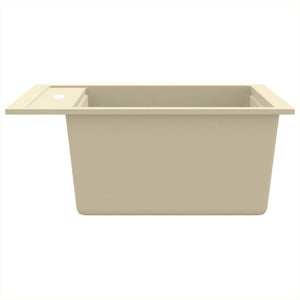 Lavello da Cucina in Granito Vasca Singola-Lavandino-Lavabo Beige 480573