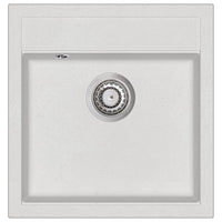 Lavello da cucina in granito vasca singola bianca 02_0002342