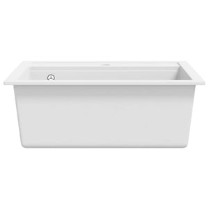 Lavello da Cucina in Granito Vasca Singola Bianco cod mxl 46712