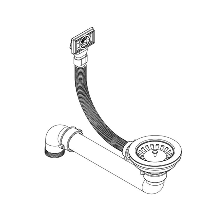 Lavello da Cucina in Granito Vasca Singola-Lavandino-Lavabo Tonda Beige