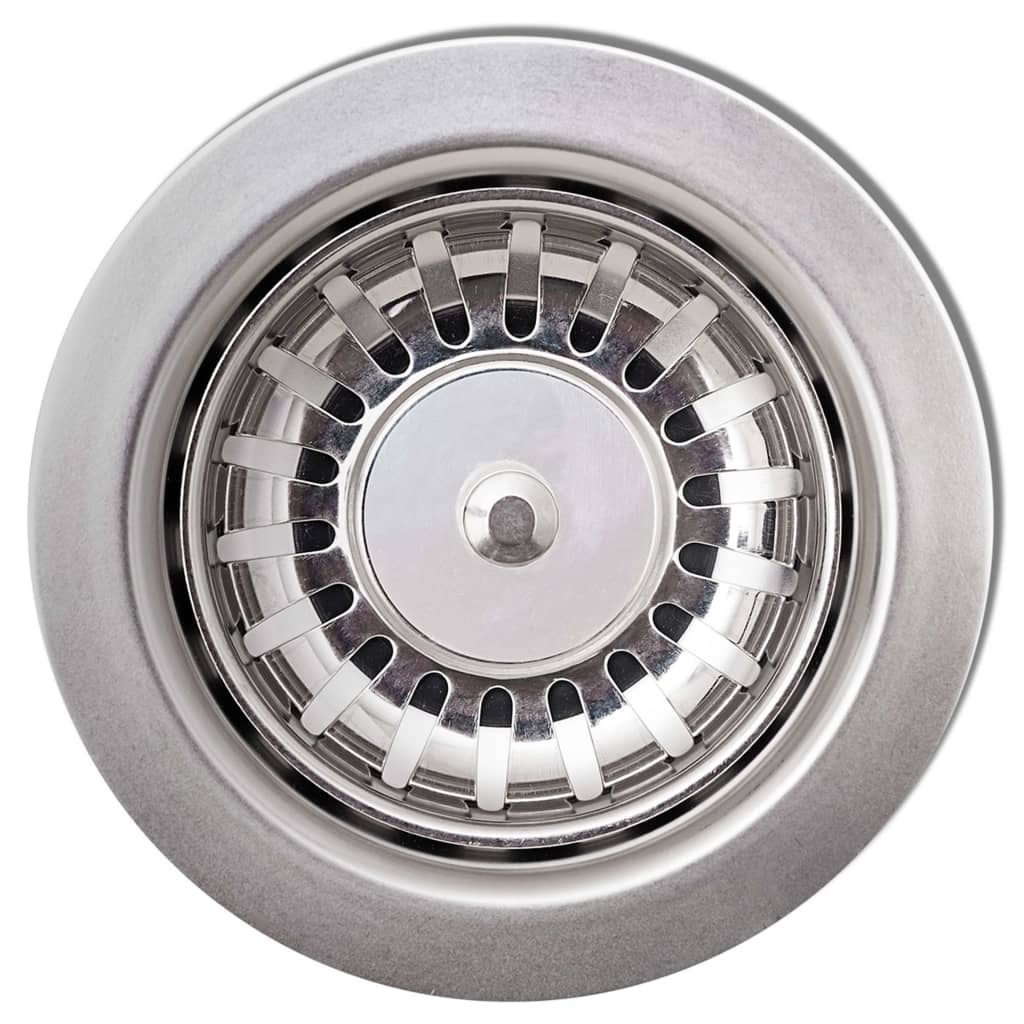 Lavello da cucina in granito diametro 50,5 cm tondo bianco 02_0002350