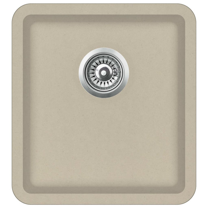 Lavello cucina lavabo singolo 42 x 46 cm granito beige 02_0002353