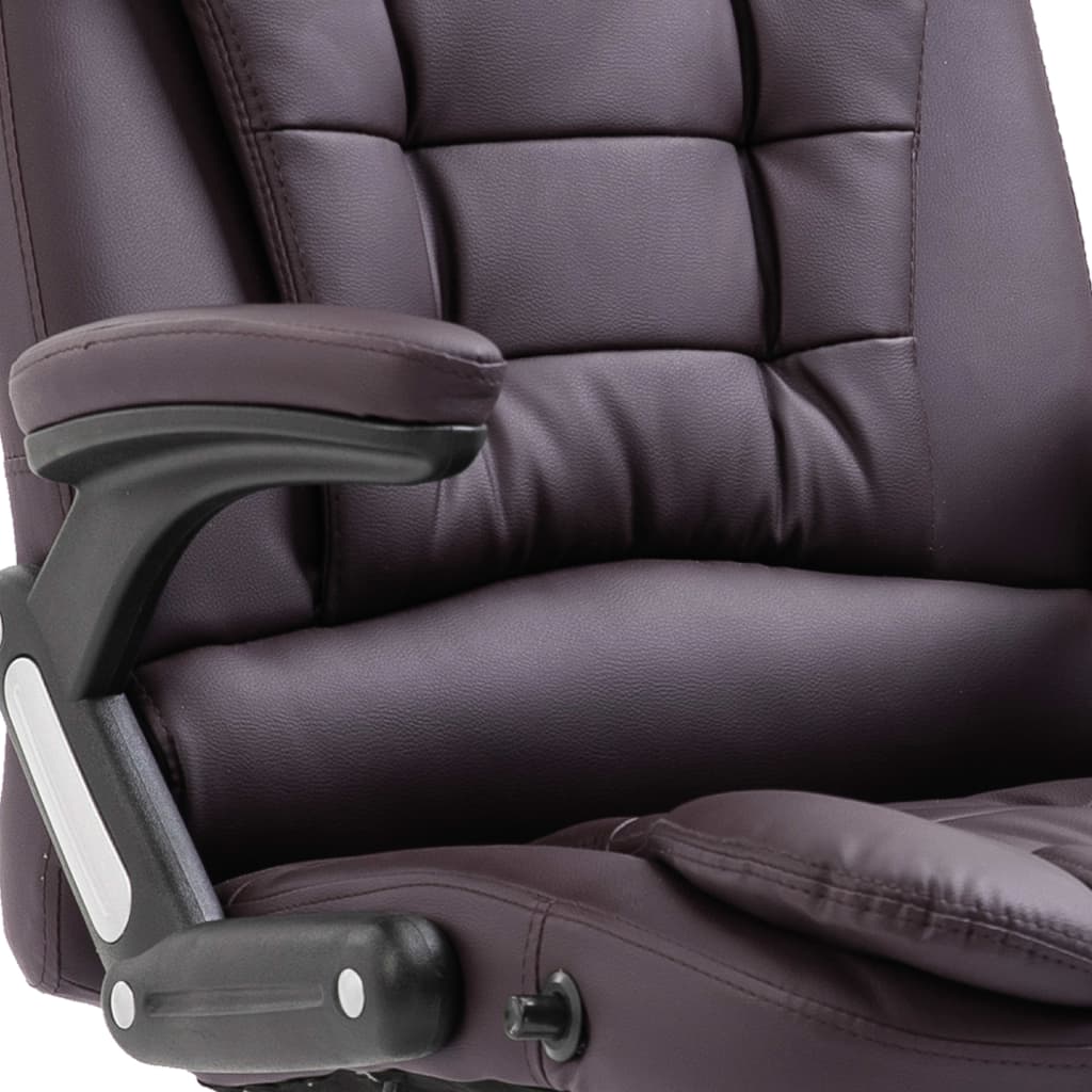 Sedia da Ufficio Marrone in Vera Pelle 20232