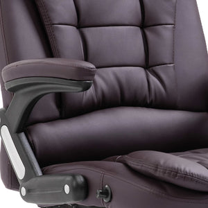 Sedia da Ufficio Marrone in Vera Pelle 20232