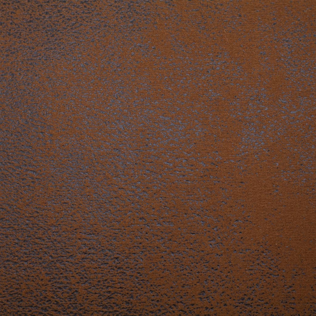 Sdraio con Cuscino Marrone in Pelle Sintetica Scamosciata cod mxl 68613