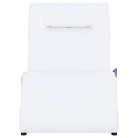 Sdraio Massaggiante con Cuscino Bianco in Similpellecod mxl 71236