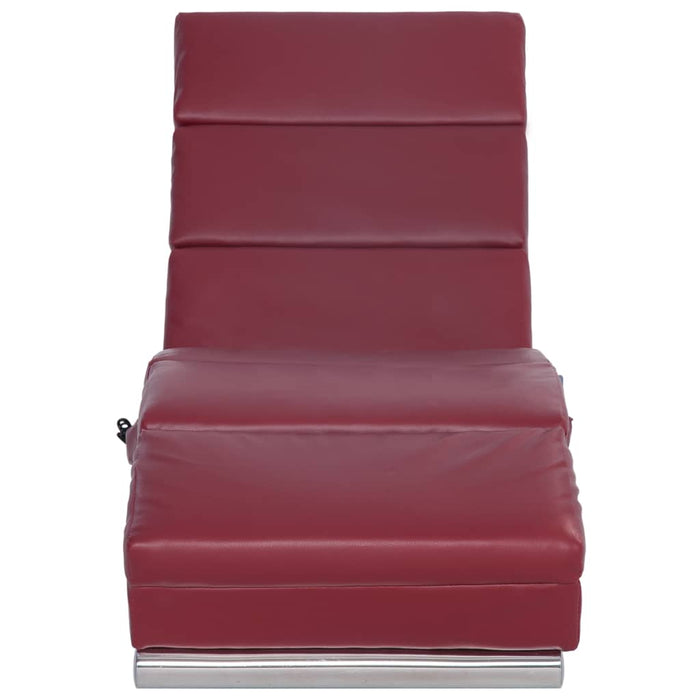 Sdraio Massaggiante Rosso Vino in Similpelle 281297