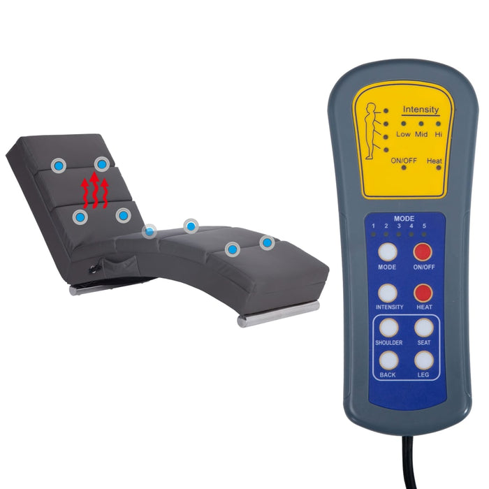 Sdraio Massaggiante Grigia in Similpelle cod mxl 32203