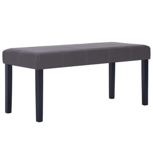 Panca pouf sgabello panca arredo 106 cm grigio sintetico 3002207