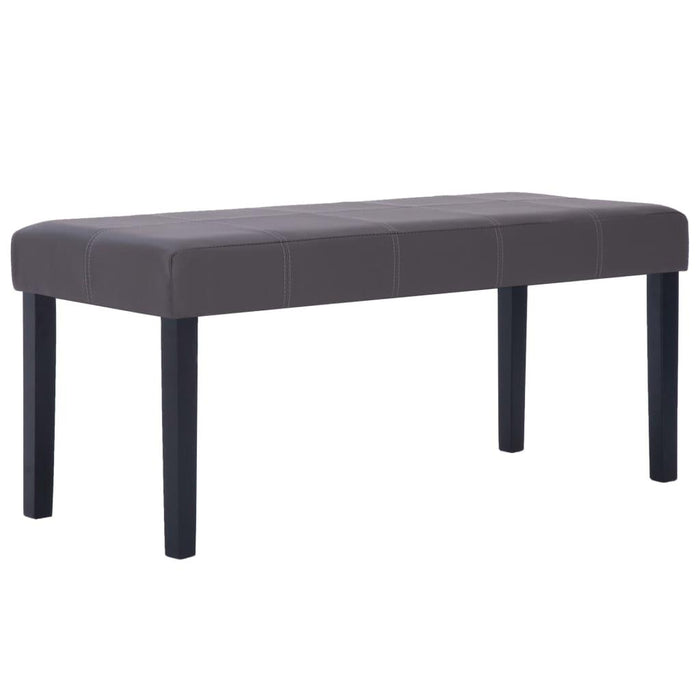 Panca pouf sgabello panca arredo 106 cm grigio sintetico 3002207