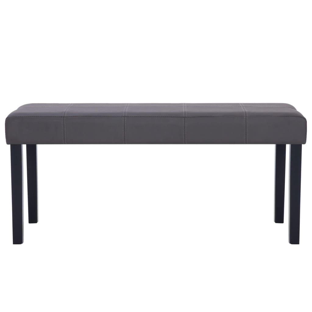 Panca pouf sgabello panca arredo 106 cm grigio sintetico 3002207