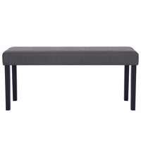 Panca pouf sgabello panca arredo 106 cm grigio sintetico 3002207