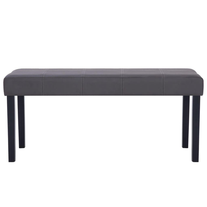 Panca pouf sgabello panca arredo 106 cm grigio sintetico 3002207