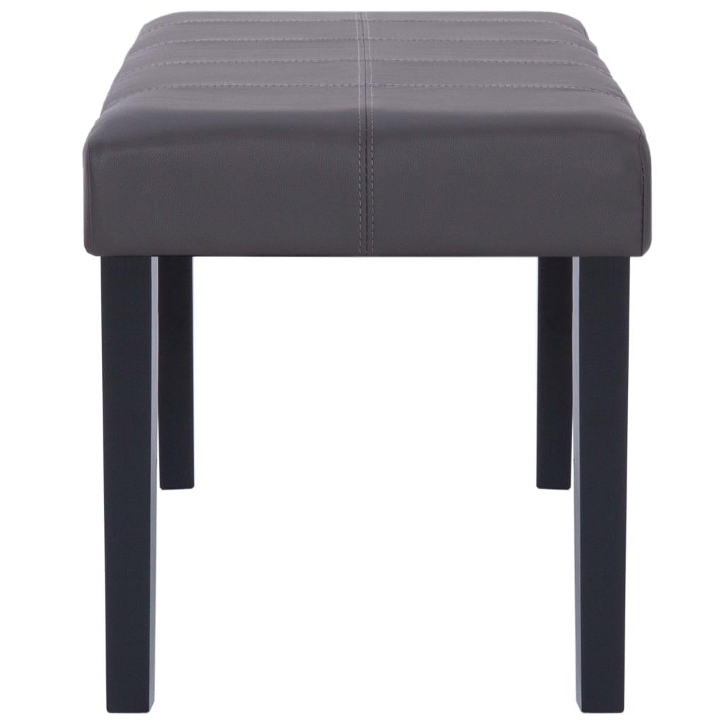Panca pouf sgabello panca arredo 106 cm grigio sintetico 3002207