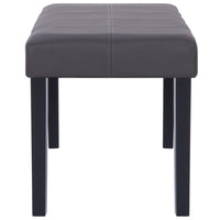 Panca pouf sgabello panca arredo 106 cm grigio sintetico 3002207